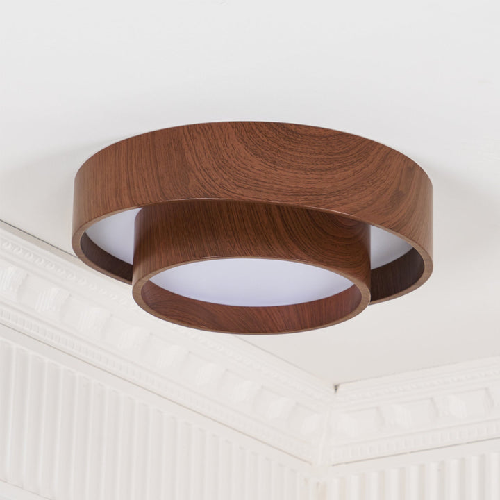 Moderne Holz-Deckenleuchte