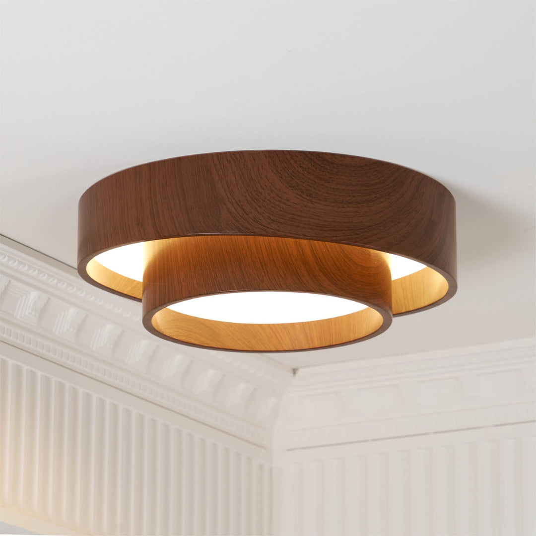Moderne Holz-Deckenleuchte