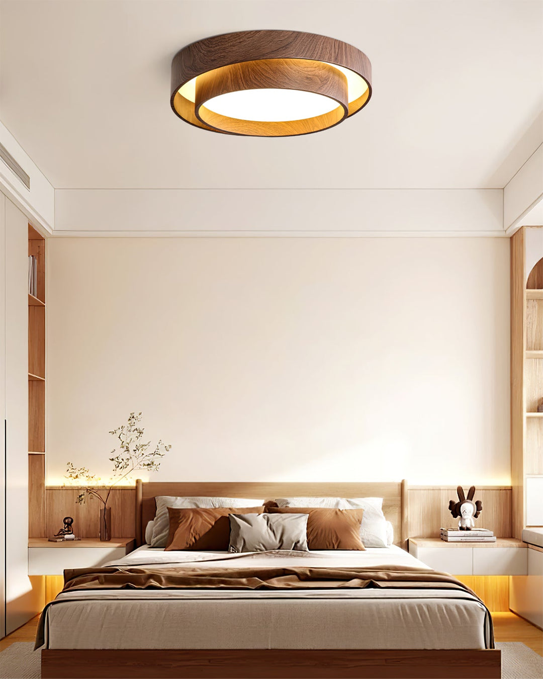 Moderne Holz-Deckenleuchte