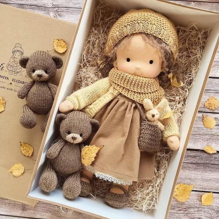 Waldorfpuppe – Handgefertigt aus Natürlichen Materialien – Kreativer Spielbegleiter für Kinder 4