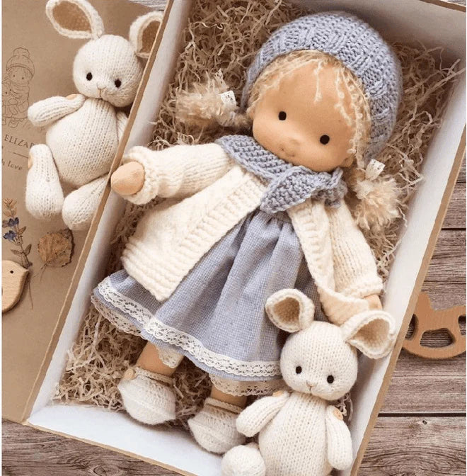 Waldorfpuppe – Handgefertigt aus Natürlichen Materialien – Kreativer Spielbegleiter für Kinder 6