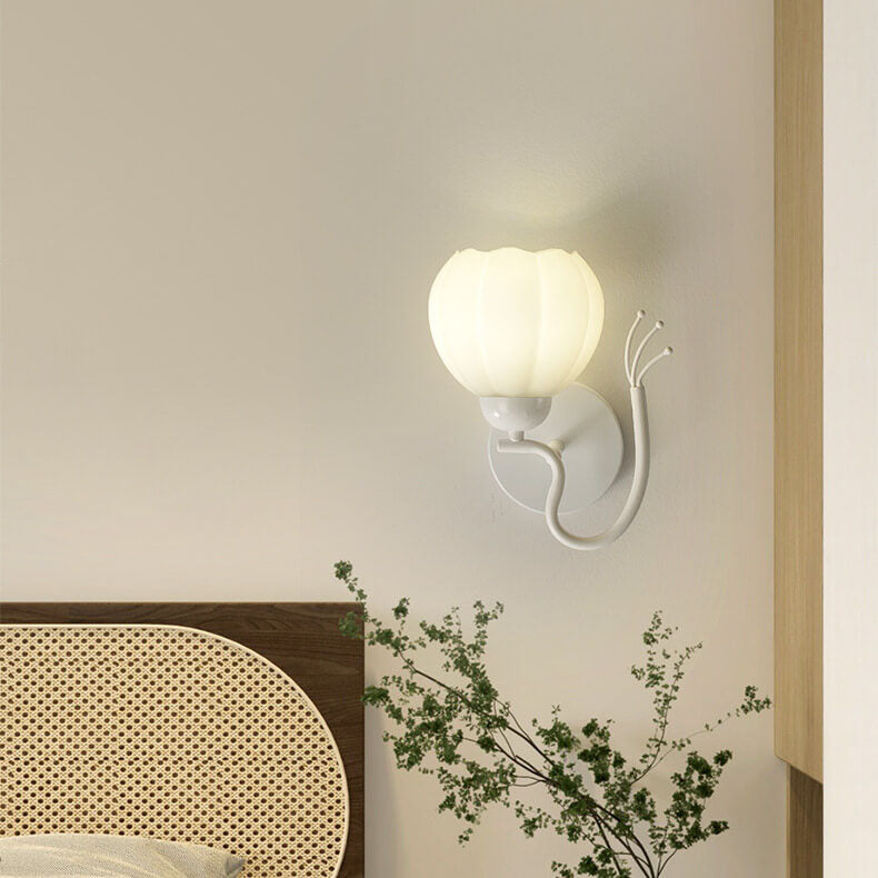 Wandlampe – Elegantes Eisen & Glas – Für Schlafzimmer und Wohnzimmer, LED geeignet