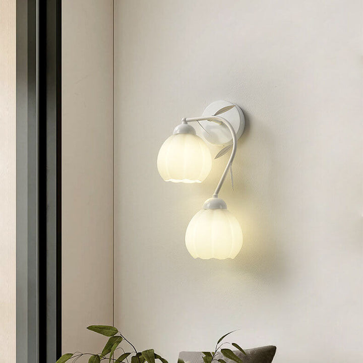 Wandlampe – Elegantes Eisen & Glas – Für Schlafzimmer und Wohnzimmer, LED geeignet