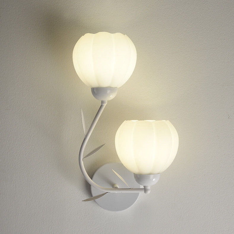 Wandlampe – Elegantes Eisen & Glas – Für Schlafzimmer und Wohnzimmer, LED geeignet