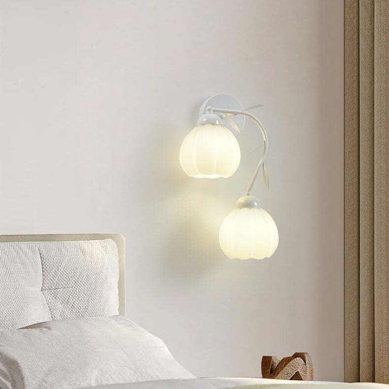Wandlampe – Elegantes Eisen & Glas – Für Schlafzimmer und Wohnzimmer, LED geeignet