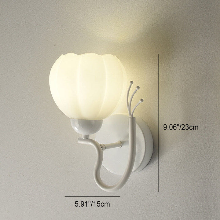 Wandlampe – Elegantes Eisen & Glas – Für Schlafzimmer und Wohnzimmer, LED geeignet