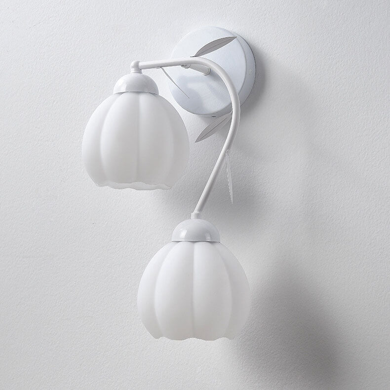 Wandlampe – Elegantes Eisen & Glas – Für Schlafzimmer und Wohnzimmer, LED geeignet