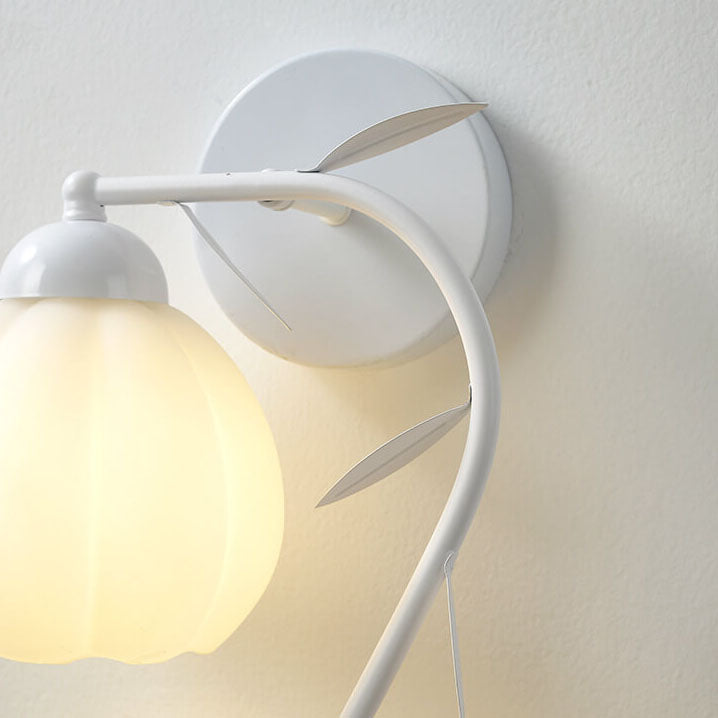 Wandlampe – Elegantes Eisen & Glas – Für Schlafzimmer und Wohnzimmer, LED geeignet