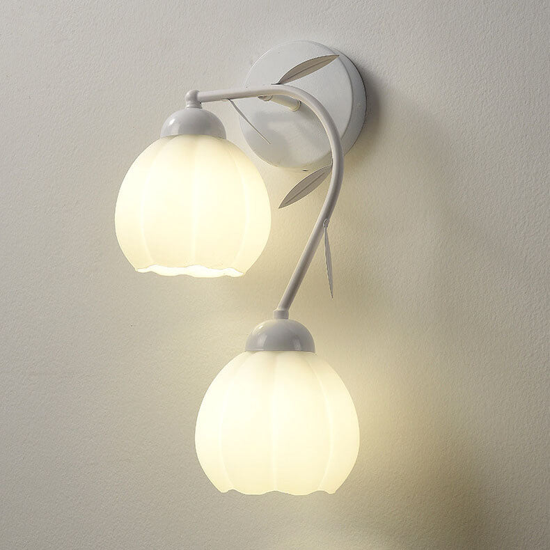 Wandlampe – Elegantes Eisen & Glas – Für Schlafzimmer und Wohnzimmer, LED geeignet