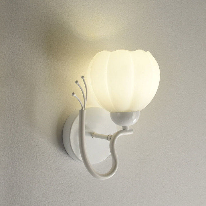 Wandlampe – Elegantes Eisen & Glas – Für Schlafzimmer und Wohnzimmer, LED geeignet