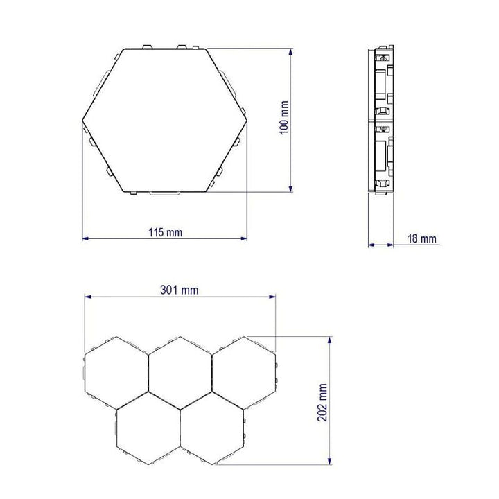 Wandleuchte – Modulares LED-Design mit Berührungssensor – Flexibel für Innenräume 4