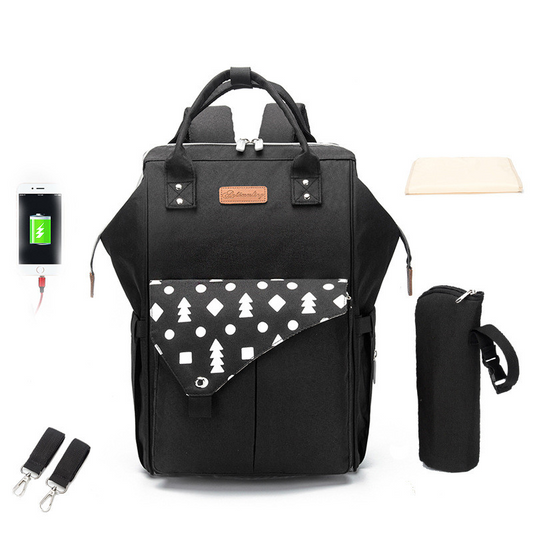 Wickelrucksack – Wasserabweisend & Organisiert – Ideal für Unterwegs mit Baby 0