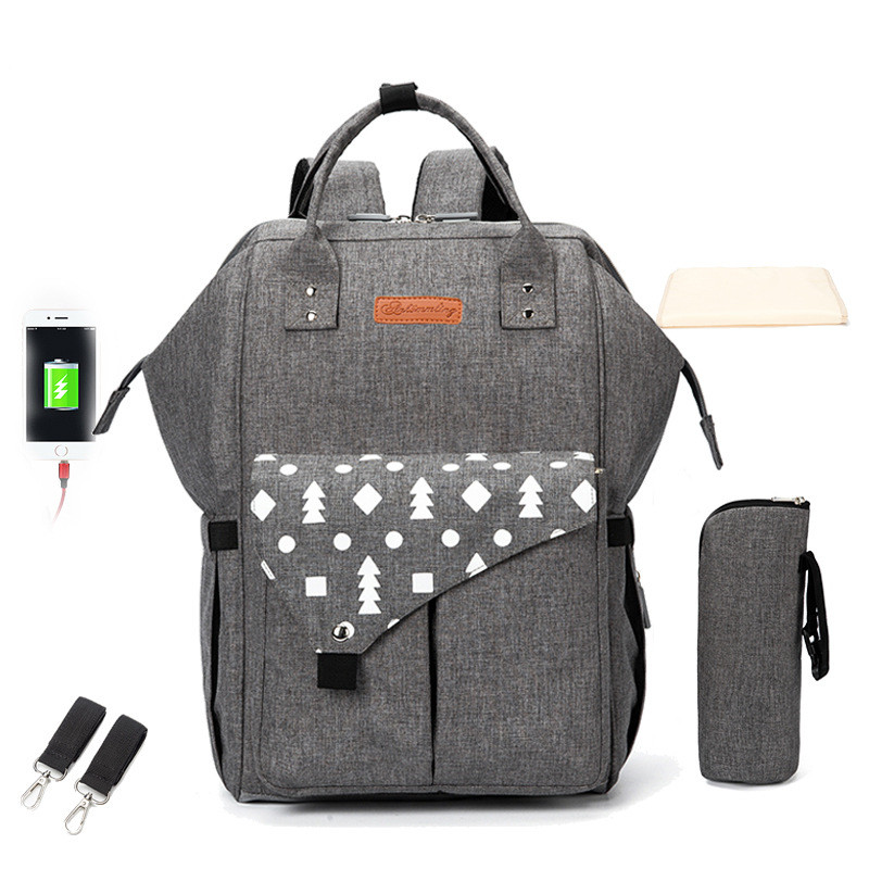 Wickelrucksack – Wasserabweisend & Organisiert – Ideal für Unterwegs mit Baby 2