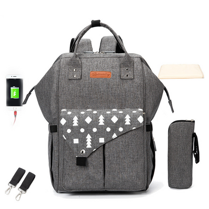 Wickelrucksack – Wasserabweisend & Organisiert – Ideal für Unterwegs mit Baby 2