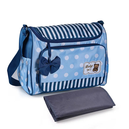Wickeltasche – Praktisch & Stilvoll – Inklusive Wickelunterlage und Flaschenhalter für Unterwegs 0