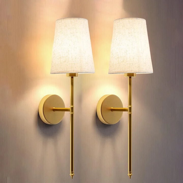 Kabellose Vintage-Wandleuchte | Stimmungsvolles Licht ohne Kabelsalat