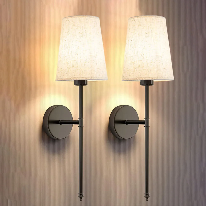 Kabellose Vintage-Wandleuchte | Stimmungsvolles Licht ohne Kabelsalat