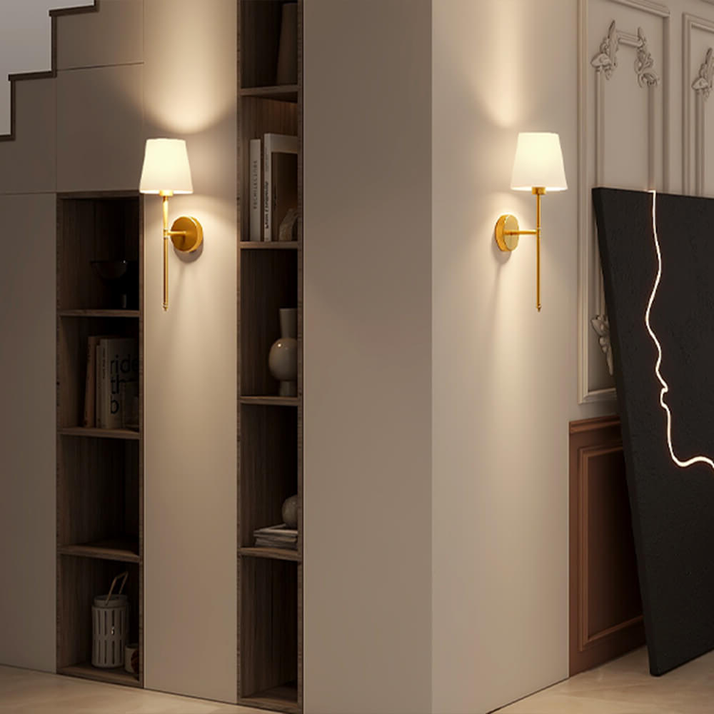 Kabellose Vintage-Wandleuchte | Stimmungsvolles Licht ohne Kabelsalat