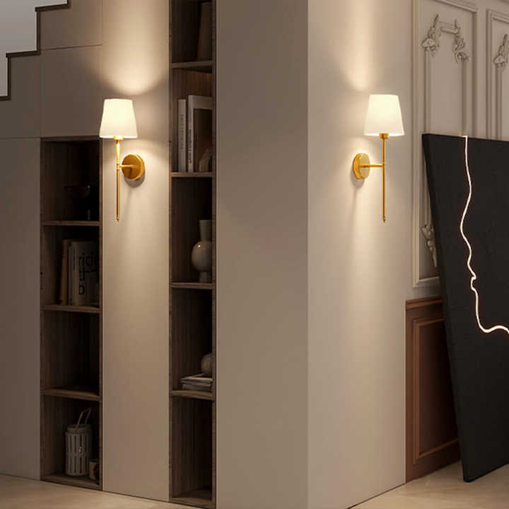 Kabellose Vintage-Wandleuchte | Stimmungsvolles Licht ohne Kabelsalat