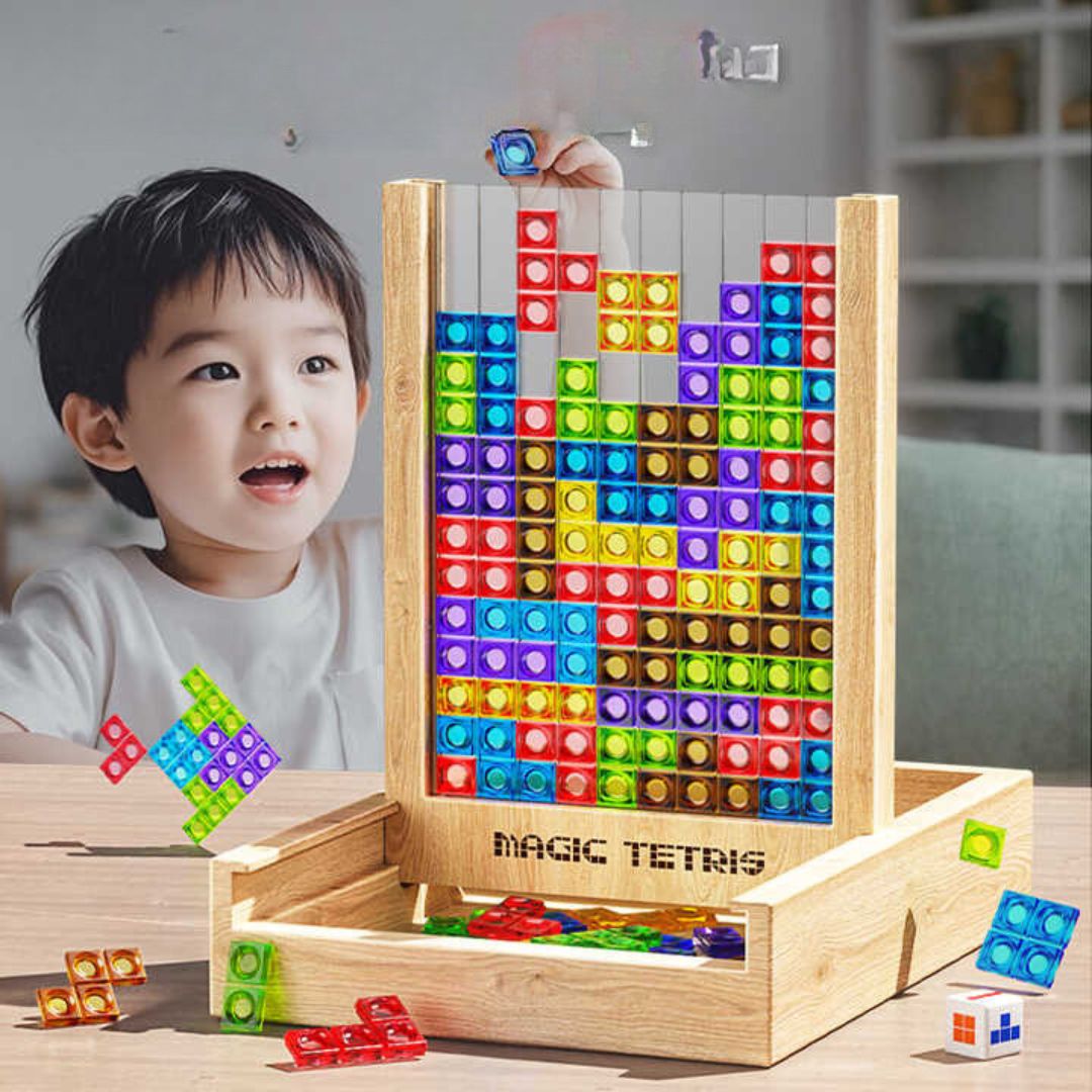 ShapeNest – Holzpuzzle Spiel für Kinder & Erwachsene – Denkspaß & Geschick