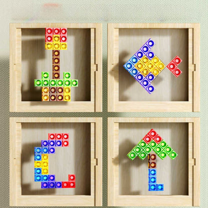 ShapeNest – Holzpuzzle Spiel für Kinder & Erwachsene – Denkspaß & Geschick
