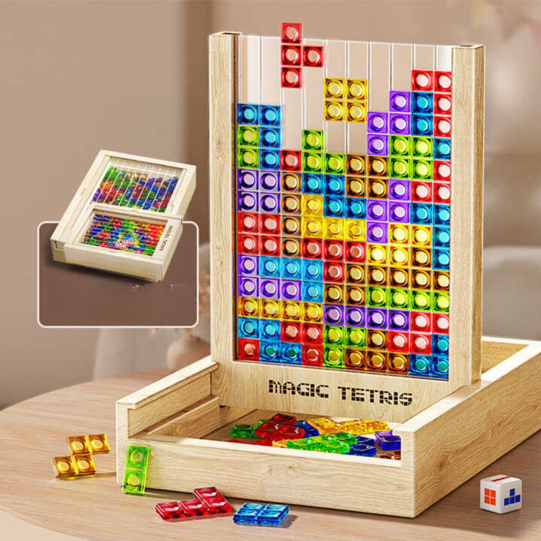ShapeNest – Holzpuzzle Spiel für Kinder & Erwachsene – Denkspaß & Geschick