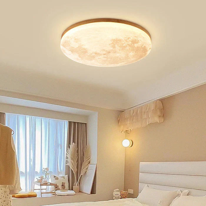 LED Deckenleuchte Mond | Natürliches Design für Schlafzimmer & Wohnräume