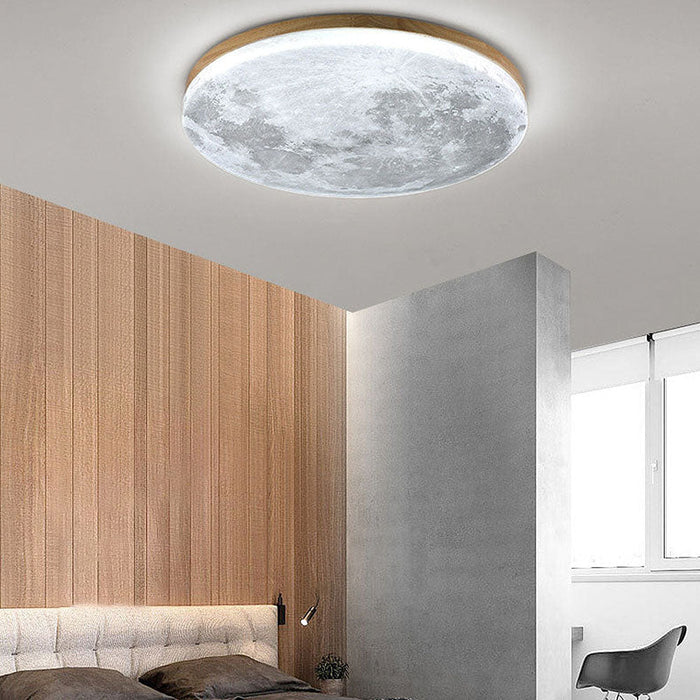 LED Deckenleuchte Mond | Natürliches Design für Schlafzimmer & Wohnräume