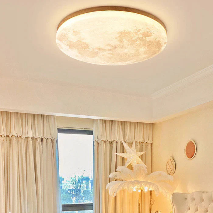 LED Deckenleuchte Mond | Natürliches Design für Schlafzimmer & Wohnräume