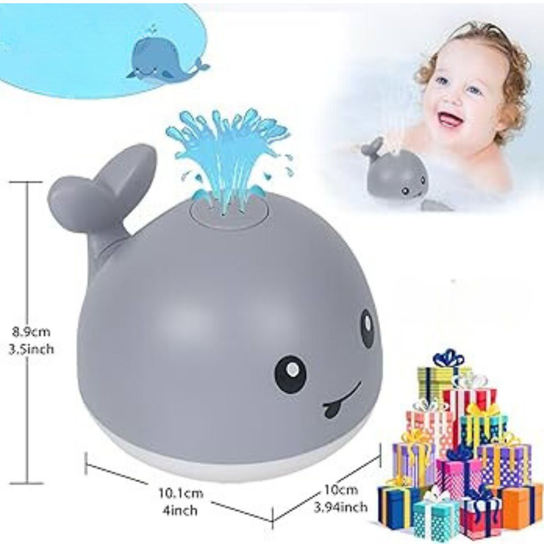 SplashWhale – Fontäne-Badespielzeug für Babys – Sicher & Spritzig